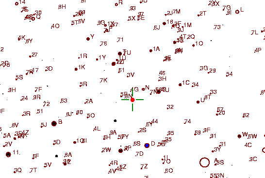 Identification sketch for variable star TT-LEO (TT LEONIS) on the night of JD2453093.