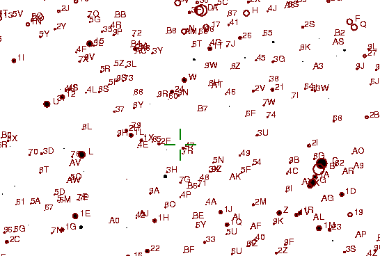 Identification sketch for variable star VW-UMA (VW URSAE MAJORIS) on the night of JD2453093.
