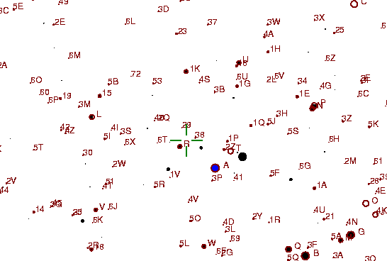 Identification sketch for variable star WX-UMA (WX URSAE MAJORIS) on the night of JD2453093.