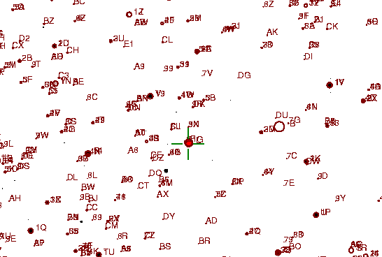 Identification sketch for variable star RV-UMA (RV URSAE MAJORIS) on the night of JD2453189.