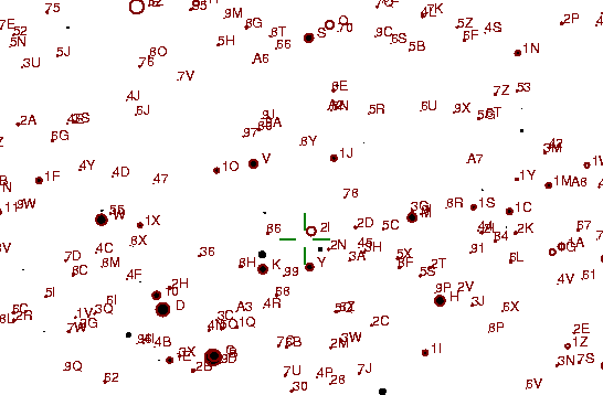 Identification sketch for variable star TT-BOO (TT BOOTIS) on the night of JD2453189.