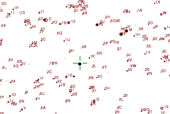 Identification sketch for variable star TX-CVN (TX CANUM VENATICORUM) on the night of JD2453189.