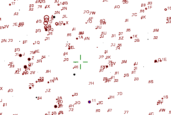 Identification sketch for variable star Z-UMA (Z URSAE MAJORIS) on the night of JD2453189.