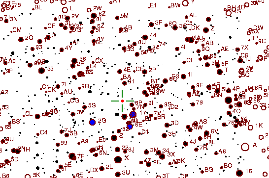 Identification sketch for variable star V1329-CYG (V1329 CYGNI) on the night of JD2453236.