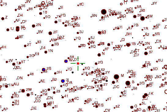 Identification sketch for variable star V1760-CYG (V1760 CYGNI) on the night of JD2453236.