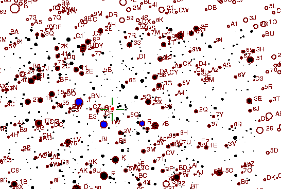 Identification sketch for variable star AB-CEP (AB CEPHEI) on the night of JD2453237.