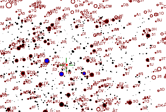Identification sketch for variable star AB-CEP (AB CEPHEI) on the night of JD2453237.