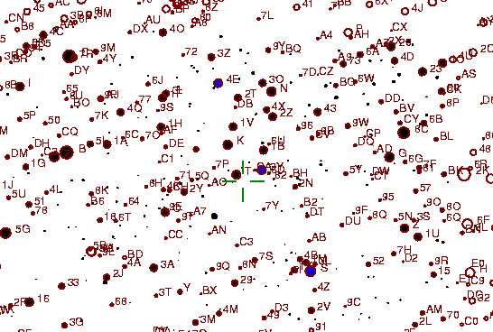 Identification sketch for variable star V1425-AQL (V1425 AQUILAE) on the night of JD2453237.