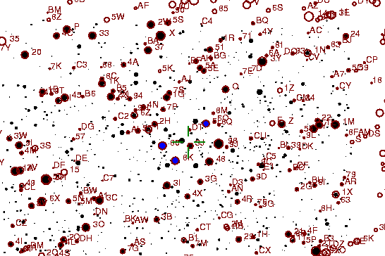 Identification sketch for variable star V1454-CYG (V1454 CYGNI) on the night of JD2453237.