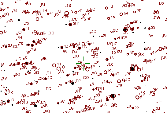 Identification sketch for variable star AV-PEG (AV PEGASI) on the night of JD2453304.