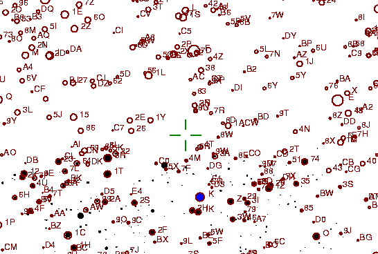 Identification sketch for variable star QZ-AQL (QZ AQUILAE) on the night of JD2453304.
