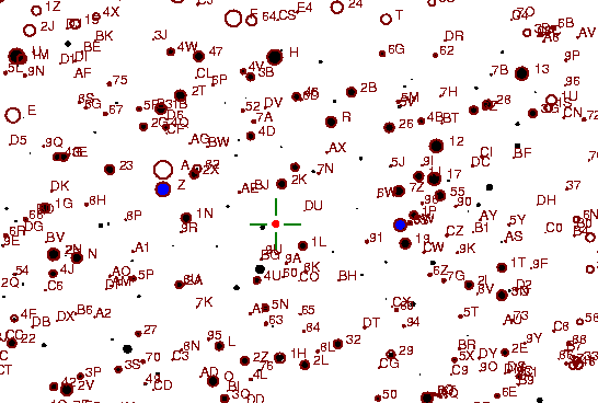 Identification sketch for variable star V1478-CYG (V1478 CYGNI) on the night of JD2453304.