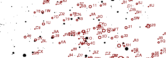 Identification sketch for variable star WZ-LYR (WZ LYRAE) on the night of JD2453304.