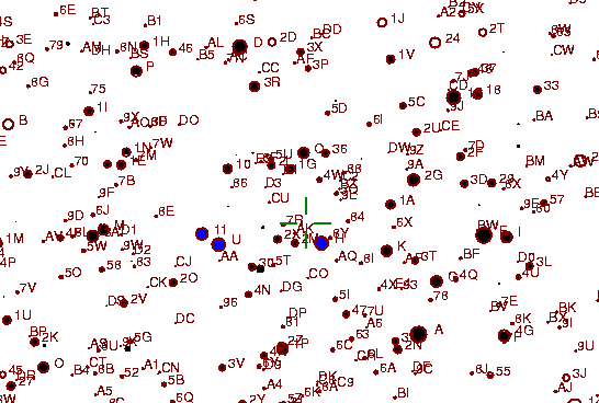 Identification sketch for variable star AV-PEG (AV PEGASI) on the night of JD2453352.