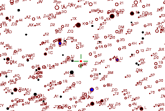 Identification sketch for variable star KT-PER (KT PERSEI) on the night of JD2453352.
